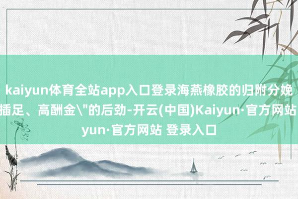 kaiyun体育全站app入口登录海燕橡胶的归附分娩具备